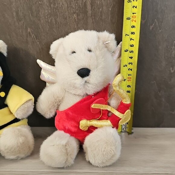 Vintage Starbucks Bearista Bears; Valentibes Cupid And Bee Plush Bears Lot Of 2 - Picture 8 of 12